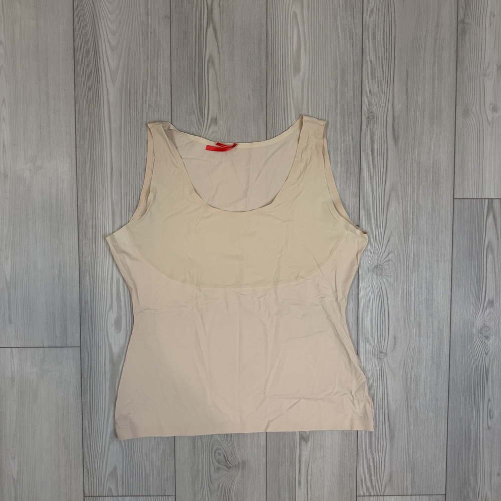 SPANX Beige Shapewear Tank Top Women's 2X Nude Thinstincts 2.0 Compression